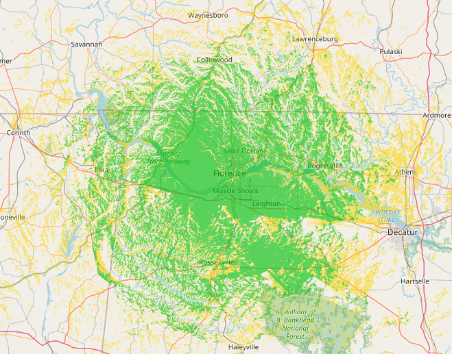 462.700 North Colbert County North Alabama GMRS